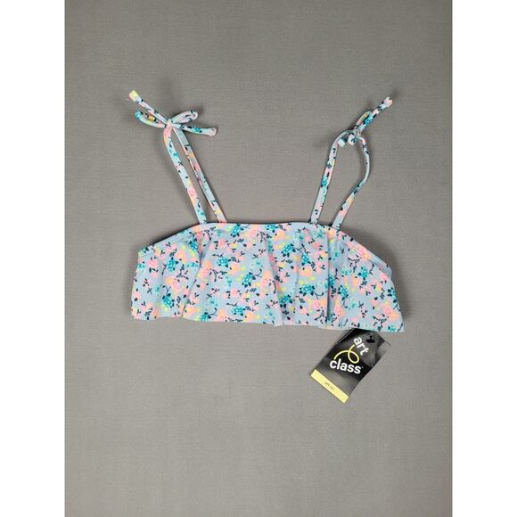 Art Class Girls' Flounce Bikini Top, UPF 50+, Size Medium (7/8) - Picture 2 of 4